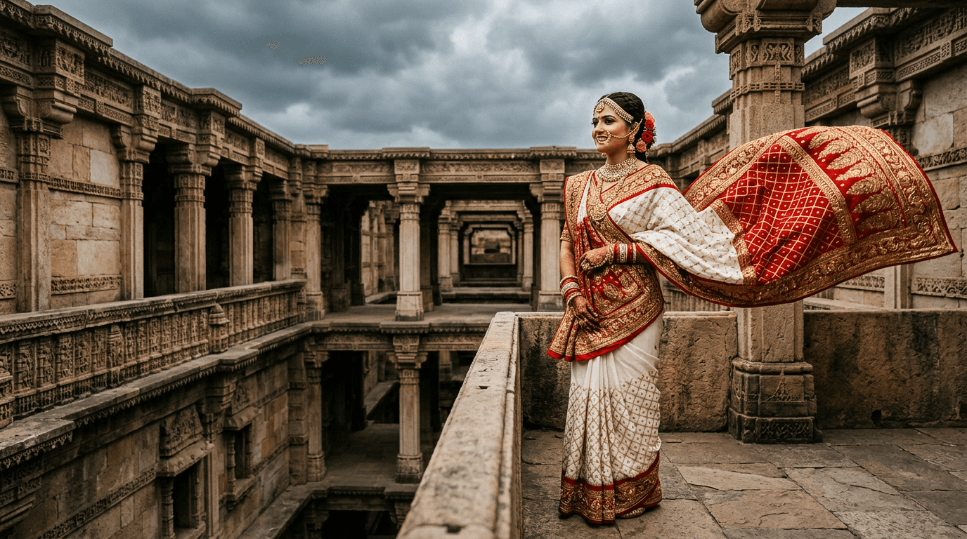 KB CLICKS — kb gallery gujarati bride sari cinematic